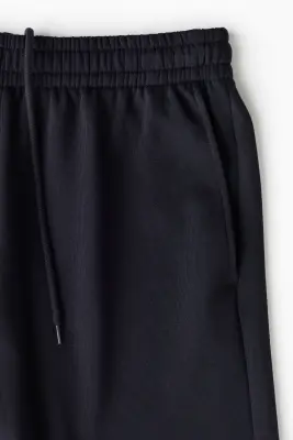 Short Regular Fit en molleton - Bleu marine — photo 3