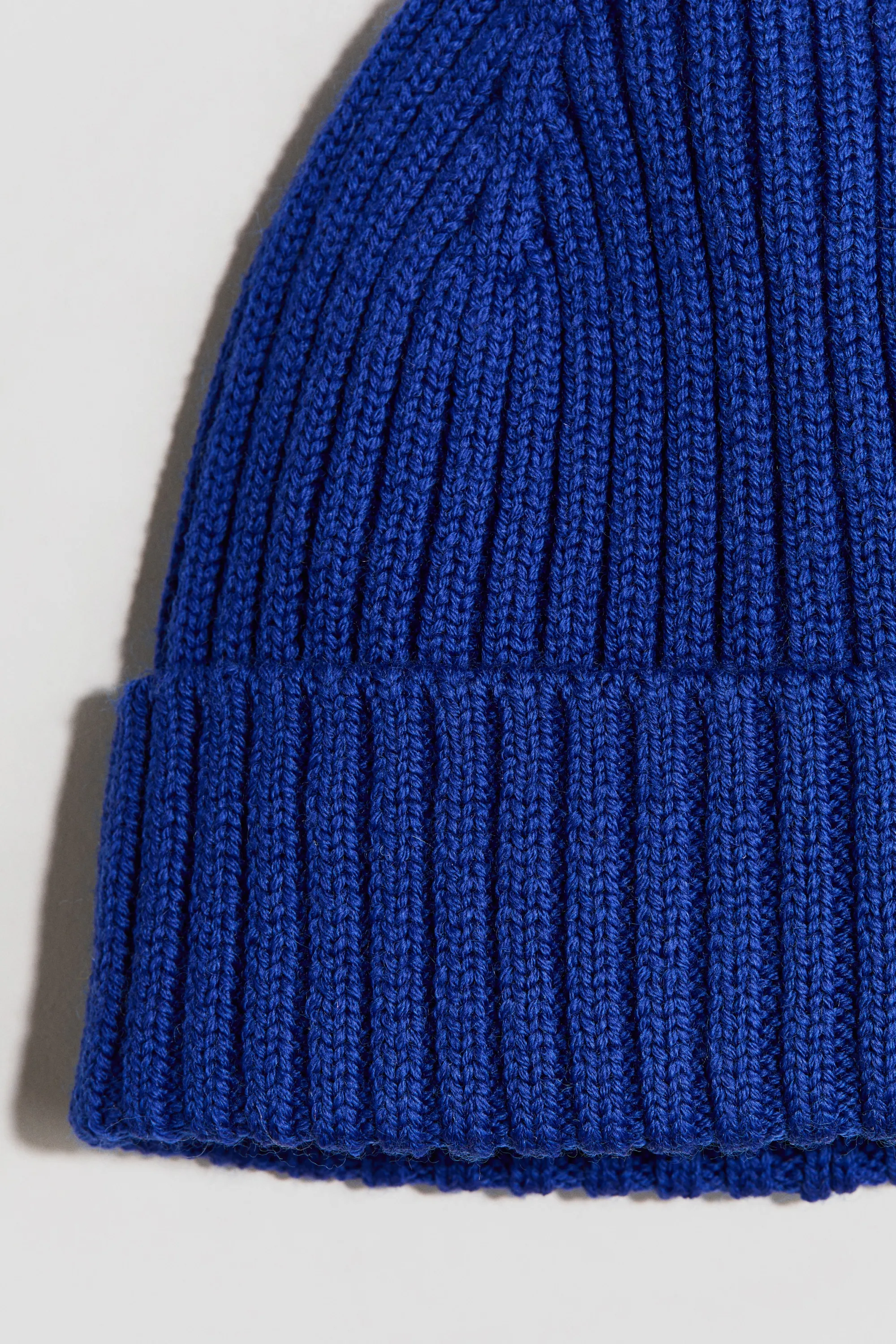 Bonnet en laine mérinos - Bleu vif