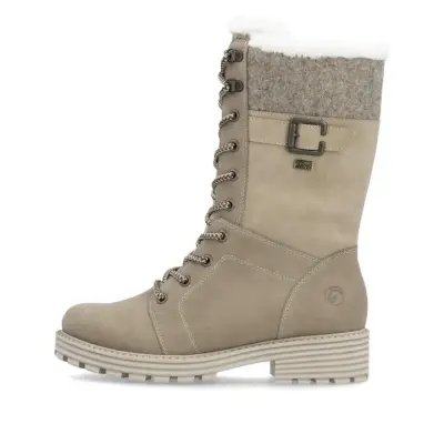 Bottines Remonte D0W72-20 Beige - Lacets Grande Pointure Femme — photo 2