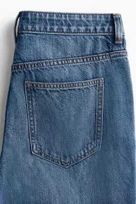 Jean Wide Regular avec bandes latérales - Bleu denim/bleu foncé — photo 5