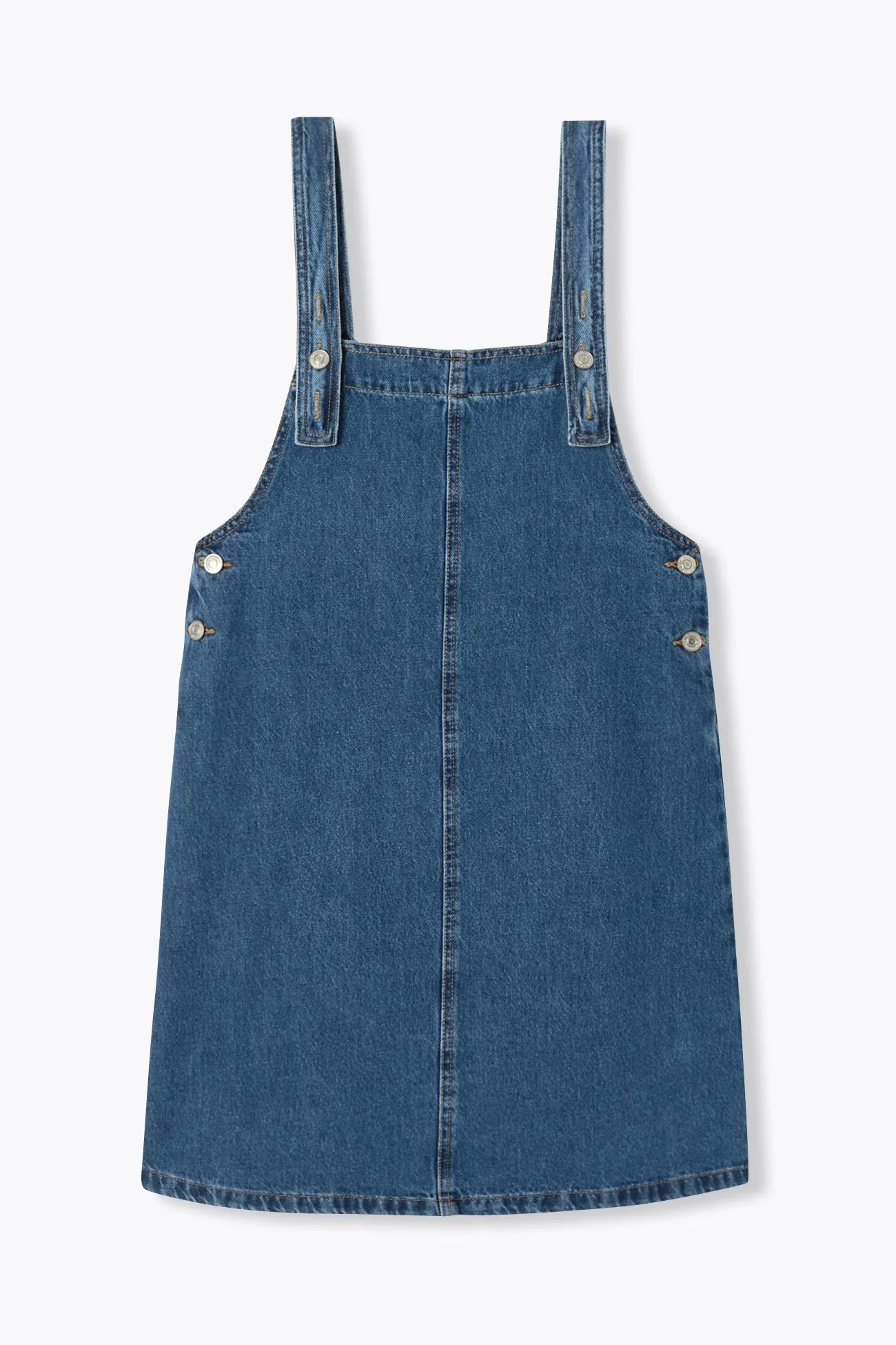 Robe-salopette en jean Femme