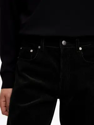 Pantalon ample en velours côtelé OCEAN - Noir — photo 3