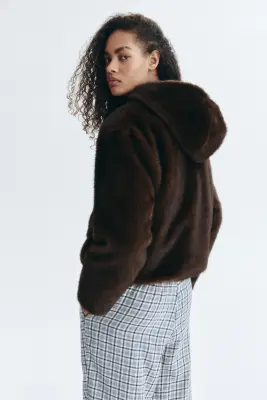 Veste duveteuse - Marron foncé — photo 3