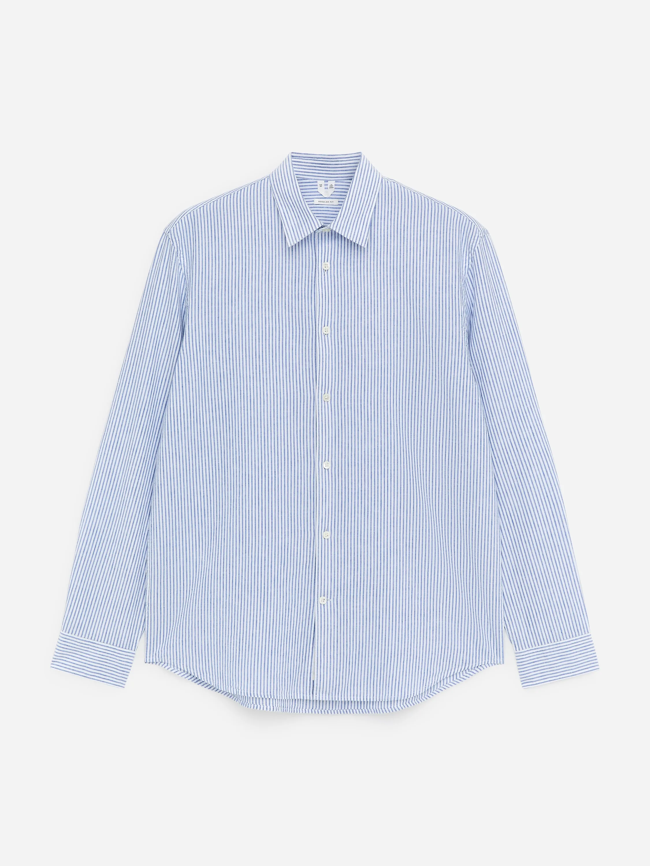 Chemise en coton mélangé - Bleu/Blanc