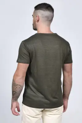 T-shirt Mixte Lin Kiplay x Splice - Kaki — photo 10