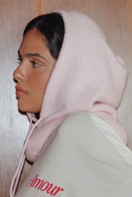 Cagoule en maille côtelée — photo 2