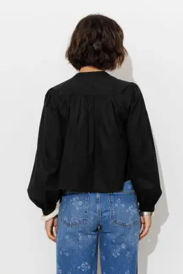 Blouse plissée romantique — photo 4