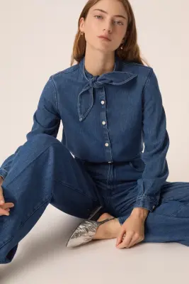 Blouse Lenora Middle Blue — photo 1