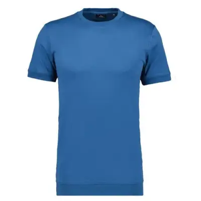 RAGMAN TEE SHIRT GRANDE LONGUEUR PIMA COTON Bleu — photo 1