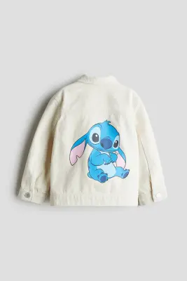 Veste en denim imprimé - Blanc/Lilo et Stitch — photo 1