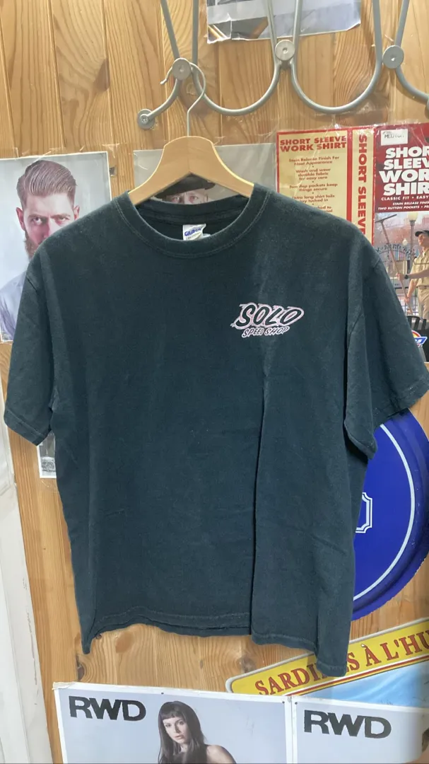 T-shirt noir avec imprimé
