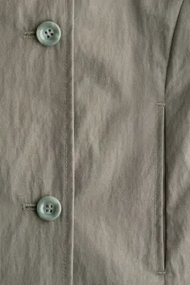 Veste façon trench - Vert kaki — photo 5