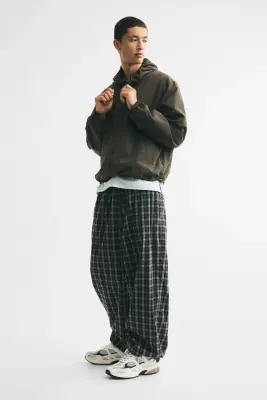 Veste coupe-vent déperlante en nylon - Vert kaki foncé — photo 3