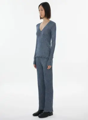 Pull en viscose et fibre irisée