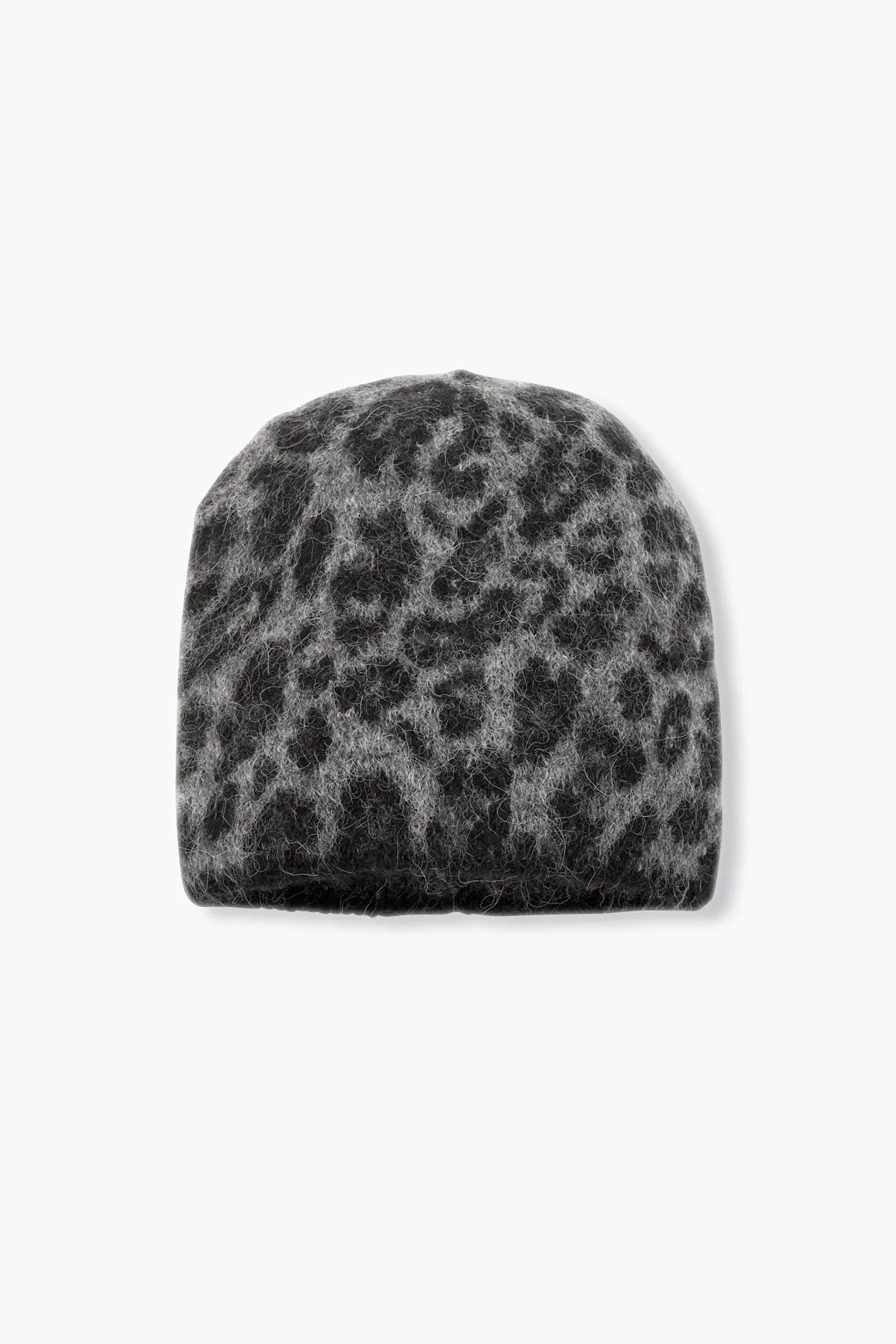 Bonnet en maille léopard Femme