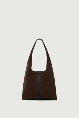 CABAS DELICE MARRON FONCÉ CROÛTE DE CUIR — photo 1