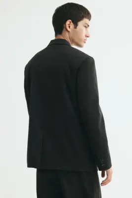 Veste Relaxed Fit à fermeture croisée - Noir/rayures tennis — photo 3