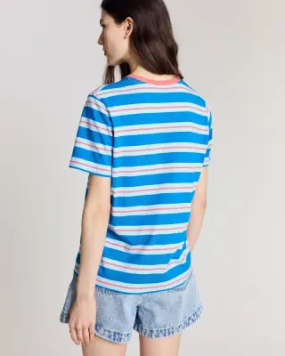 Tee-shirt Bree rayures bleu et rouge — photo 4