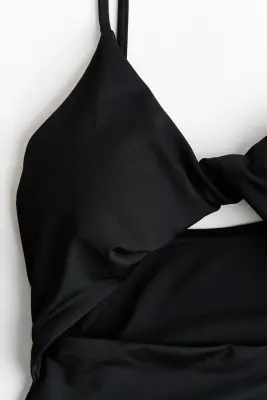 Maillot de bain paddé High Leg - Noir — photo 4