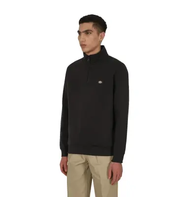 DICKIES OAKPORT QUATER ZIP SWEAT Noir — photo 3