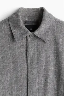 Veste-chemise Regular Fit - Gris chiné — photo 2