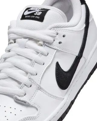 Nike SB Dunk Low White Black — photo 4