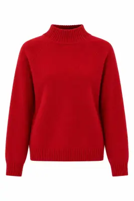 Genevieve Cashmere Sweater - Red — photo 5