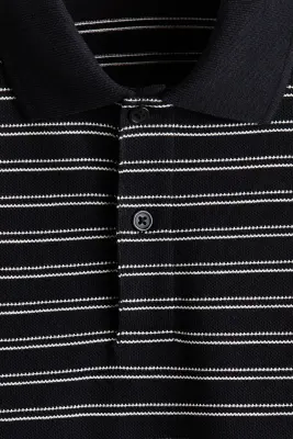 Polo Regular Fit - Bleu marine/rayé — photo 4