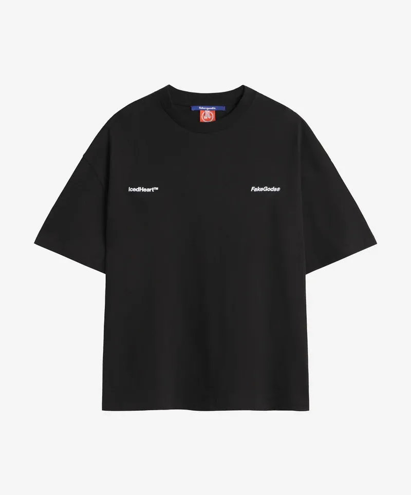 ICED HEART TEE BLACK