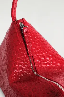 MINI SAC PORTÉ ÉPAULE PAVILION - CUIR - ROUGE / IMITATION CROCO — photo 3