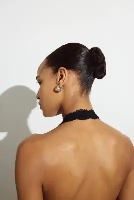 Body string dos nu en dentelle - Noir — photo 2