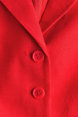 Gilet sans manches en lin mélangé - Rouge — photo 4