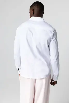Chemise en coton organique et élasthanne — photo 4