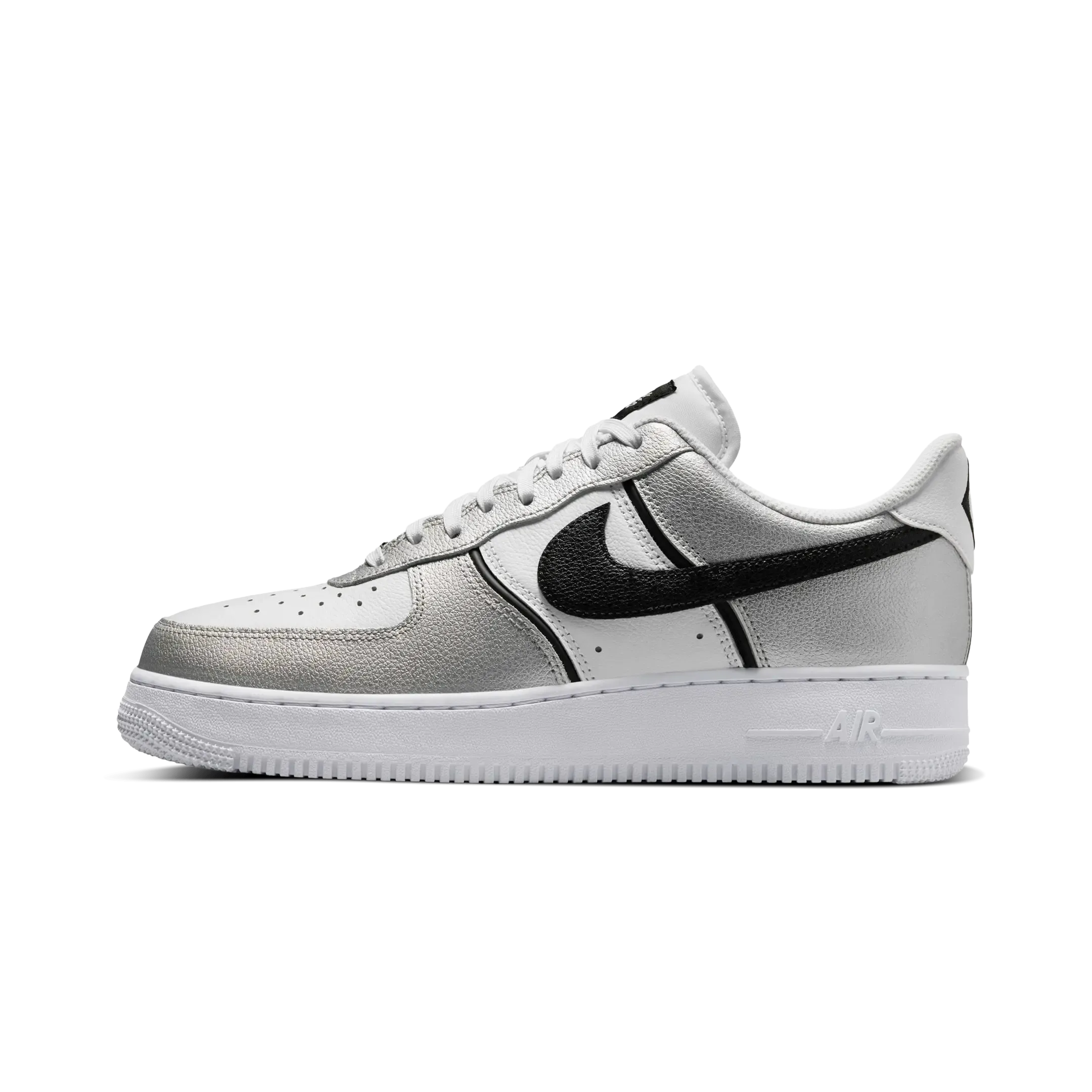 Nike Air Force 1 Low 07 LV8 Metallic Silver White Black