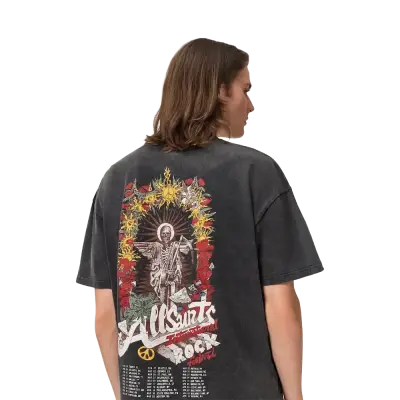ALLSAINTS Roque Short Sleeve Oversized Crew Neck T-Shirt Washed Black — photo 2