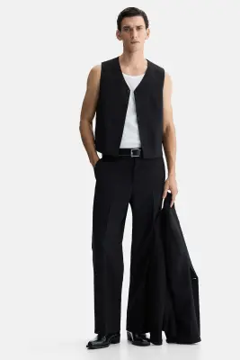Gilet sans manches Regular Fit - Noir — photo 2