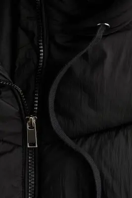 Longue doudoune oversize - Noir — photo 5