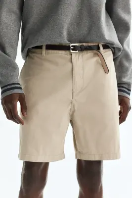 Short chino Relaxed Fit - Beige — photo 2