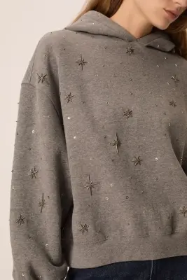 Sweat Shirt Jodie Gris Moyen — photo 5