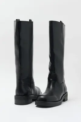 Bottes montantes en simili — photo 4