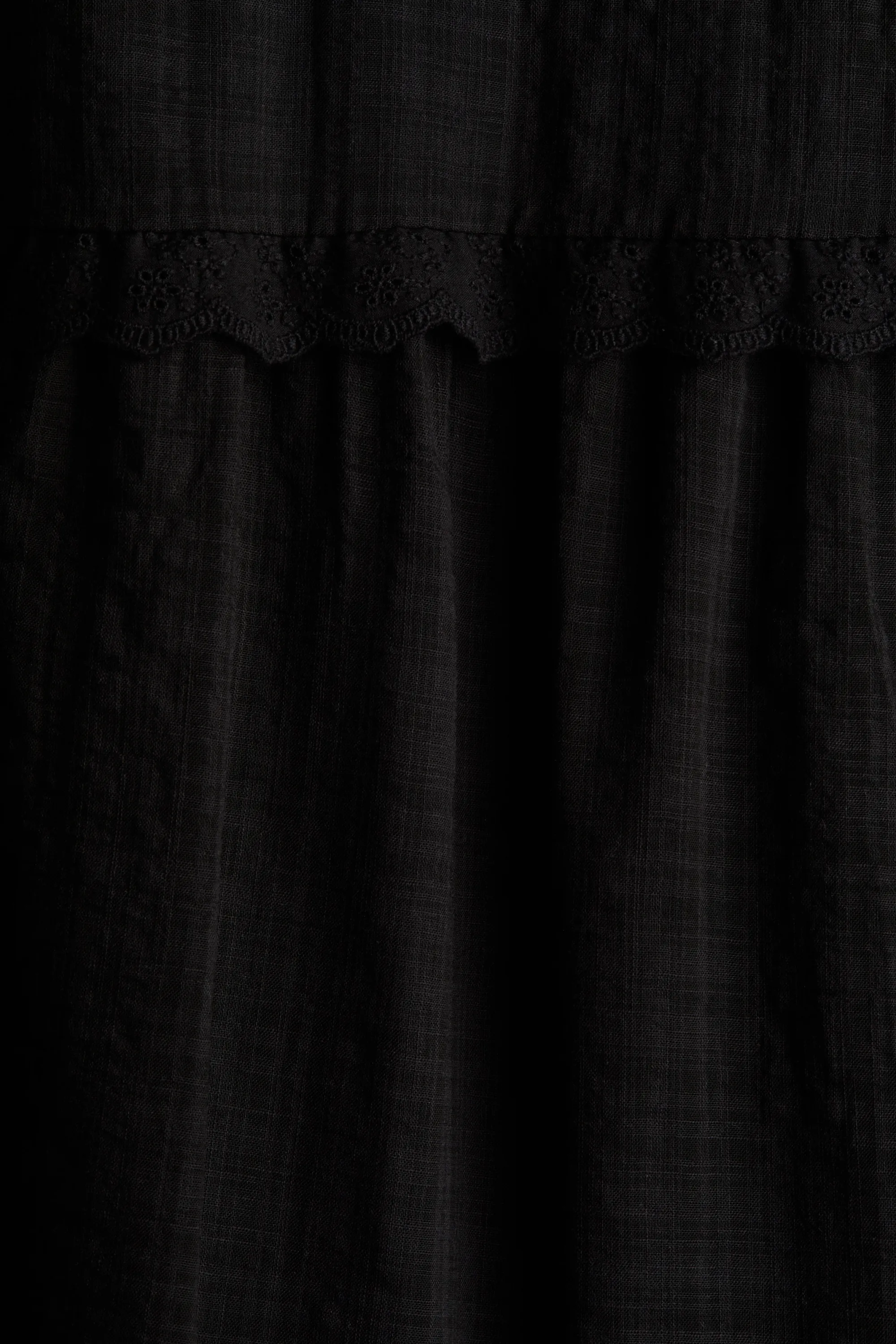 Robe avec bretelles à nouer - Noir