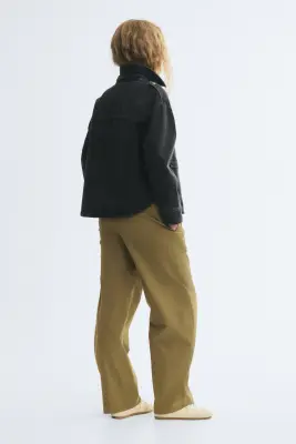Surchemise oversize en denim - Noir denim — photo 3