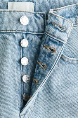 Barrel High Ankle Jeans - Bleu denim pâle — photo 4