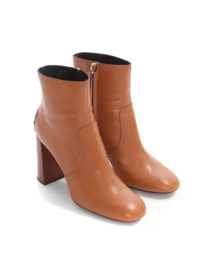Bottines à talon en cuir camel Prix boutique 605€ Taille 36,5 — photo 3
