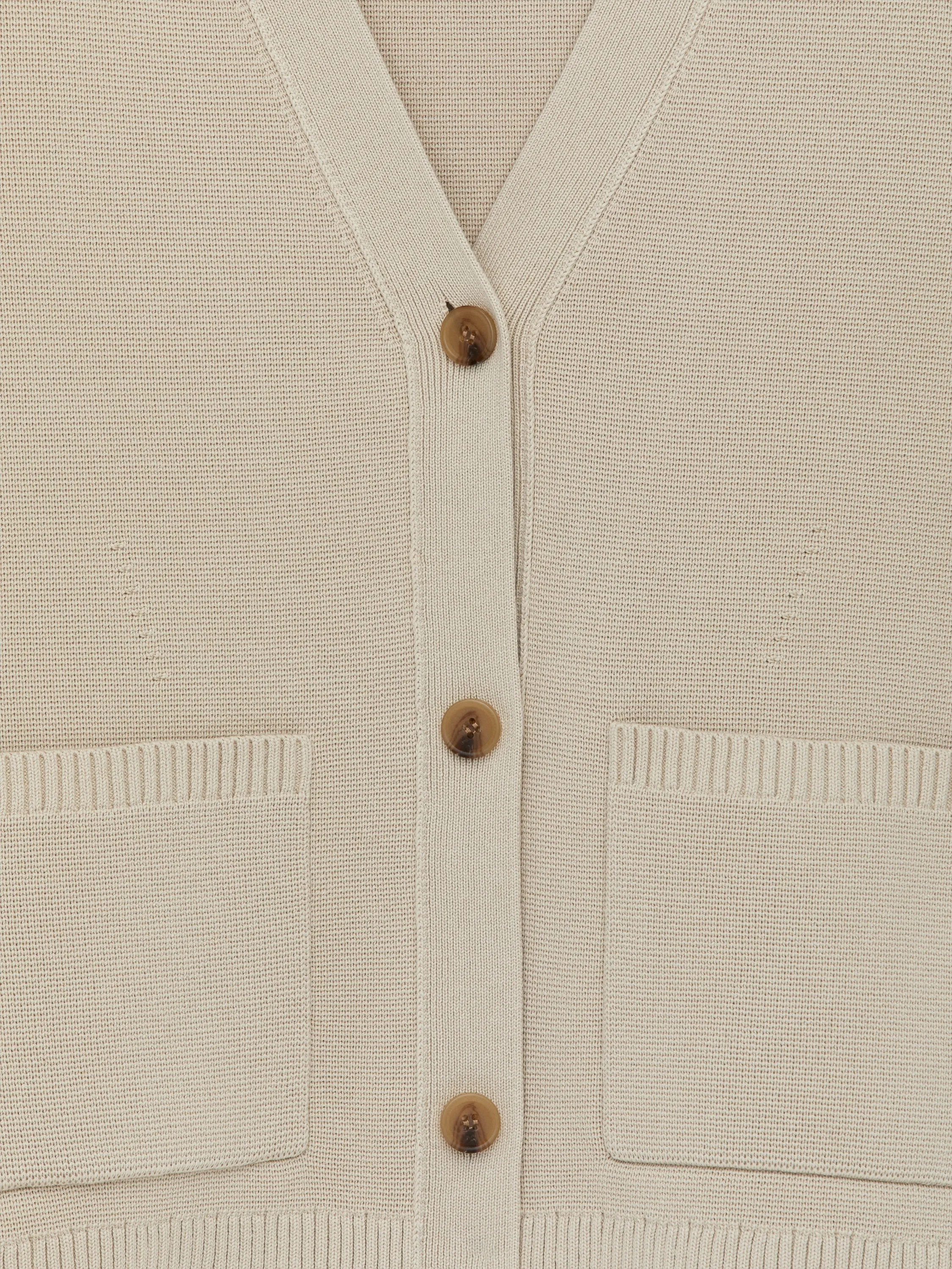 Gilet en coton - Taupe clair