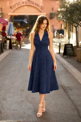 Clarice Polka Dot Dress — photo 1