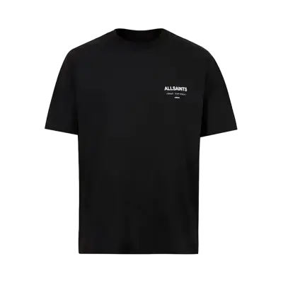 ALLSAINTS Underground Oversized Crew Neck T-Shirt Jet Black — photo 1