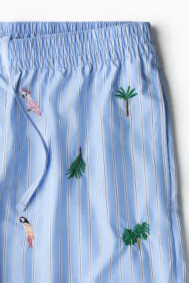 Short Relaxed Fit - Bleu clair/motif — photo 3