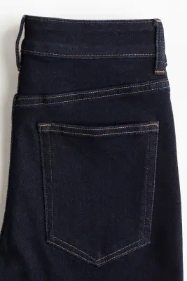 Skinny High Waist Jeans - Bleu denim foncé — photo 4