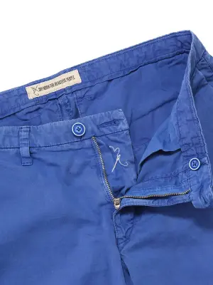 Pantalon chino en coton bleu roi Prix boutique 120€ Taille S — photo 4